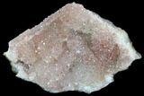 Hematite Quartz Crystal Geode Section - Morocco #127973-1